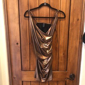 Copper BodyCon Dress